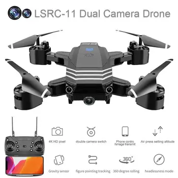Nové LS11 Drone 4K HD Duální Objektiv Mini Drone 1080P Real-Time FPV Drone Výška Udržuje Profesionální RC Quadcopter Skládací