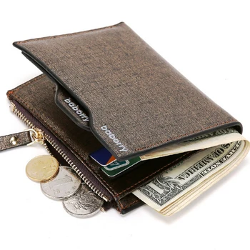 Nové Módní Pánské Kožené Peněženky na Zip Mince Kapsa Obchodní Muž Kabelku Vyměnitelné Držitele Karty Pro Muže, Peníze Bag