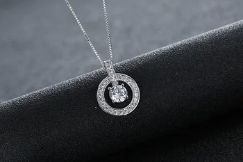 Nové Originální Krystaly od Swarovskis 925 stříbro temperament sladké bell duté náhrdelník Pro Ženy, Ženské Náhrdelníky Strana dárek