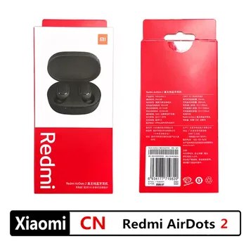 Nové Xiaomi Redmi AirDots 2 bezdrátová sluchátka in-ear Bluetooth 5.0 TWS headset s mikrofonem a hands-free AI ovládání sluchátek