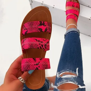 NOVÝ 2020 Letní dámské boty Boty žena dámské boty hadí typu super velké velikosti ploché sandály