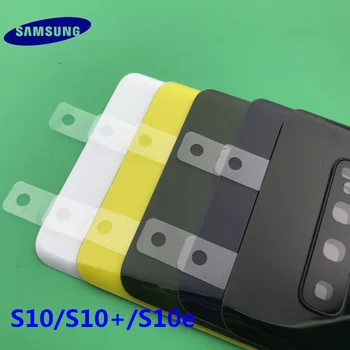 Náhradní Originální Zadní Panel Baterie Sklo Zadní Dveře Kryt Samsung Galaxy S10e S10 S10+plus ucho Kamera Skleněný Objektiv Rám