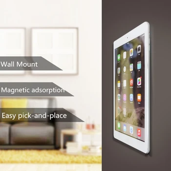 Nástěnný Držák Tabletu, Magnetický Stojan Magnet Adsorpce Princip Pohodlí pro pick-a-místo Podpora Všechny Tablet pro iPad Air