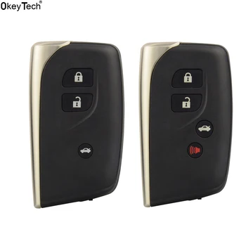 OkeyTech Remote Auto Klíč Shell Případě Fob Hosuing Kryt TOY12 pro Lexus LS460 LS600h 2016 Náhradní tlačítko 2 3 Tlačítko Auto Klíče