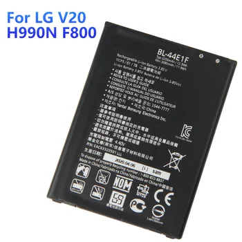 Originální Náhradní Baterie BL-44E1F Pro LG V20 H990N F800 Autentické Telefon Baterie 3200mAh