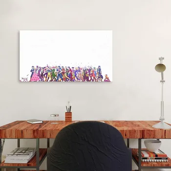 Plátno Nástěnné Malby, Umění HD Vytisknout Plakát Domácí Dekoraci Jojo S Bizarní Dobrodružství Modulární Animace Roli Obrázky Pro Ložnice