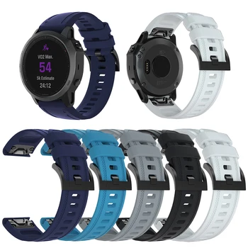 Pohodlný Silikonový Náramek Nastavitelný Náramek Popruh, Náhradní Chytré Hodinky Příslušenství pro Garmin Fenix 6S Smartwatch