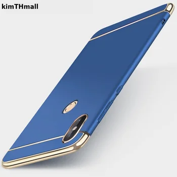 Pouzdro Pro Xiaomi mi A2 lite Kryt Luxusní Royal Gold Pokovování Těžké Vyměnitelné 3 v 1 pouzdro Pro Xiaomi mi A2 případě kimTHmall