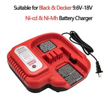 Pro Black & Decker Ni-CD Ni-MH Baterie, Náhradní Baterie, Nabíječka Multi-Volt 9,6 V/12V/14,4 V/18V Fast Battery Charger