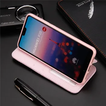 Pro Huawei P20 Pro/P20 Lite 2017 pouzdro na rty luxusní kůže měkká zadní silicon kniha funda chránit telefon případ Pro Huawei P20