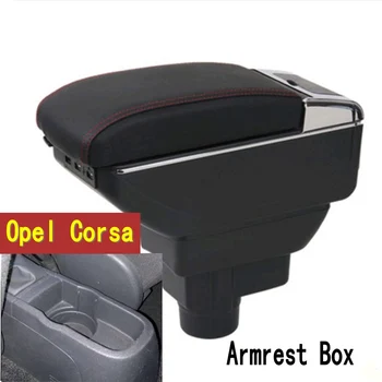 Pro Opel Corsa a Box Loketní opěrka Opel Corsa D Univerzální Auto Střední Loketní opěrka Úložný Box držák popelníku modifikace příslušenství