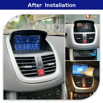Pro Peugeot 207 Android Obrazovka double din Auto Multimediální Přehrávač 2008 2009-GPS navigace Auto Rádio Audio stereo hlavy jednotka