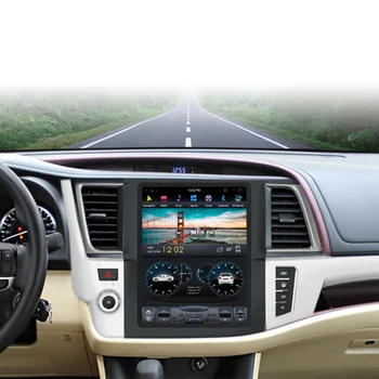 Pro Toyota Highlander-2018 Android 9.0 Tesla styl Vertikální Obrazovky PX6 DSP autorádia GPS Navigace Multimediální Přehrávač