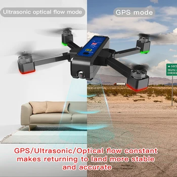 Profesionální GPS Drone Kamera 4K Kvadrokoptéra B4W s HD 4K Video 5G WIFI FPV dálkové Skládací Střídavý RC Drony VS X8SE