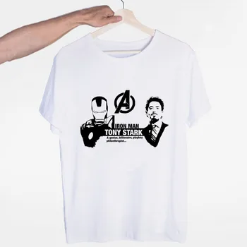 Pánské Stark je IRON MAN Super Hero T-shirt O-Neck Krátký Rukáv Příležitostné Letní Módní Unisex Muži a Ženy Tričko