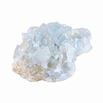 Přírodní Modrý Krystal Clusteru Surový Kámen Materiál Quartz Léčení Krystaly DIY Nepravidelný Vzor Řemesla Drahokamy, Šperky, Výzdoba