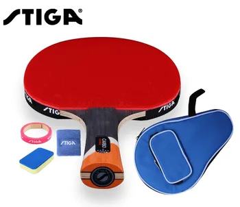 Původní Stiga 6 hvězdy, Stolní tenis raketa Ddouble Pupínky-v gumové Ping Pong Raketa tenis de mesa stolní tenis s kapsou