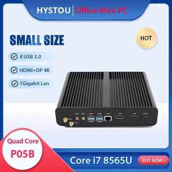 Quad Core Intel i7 8550U 8565U Mini pc s windows 10 RAM NVME SSD Gigabit lan mini pc Linux Ubuntu HTPC Barebone Počítači