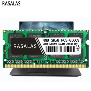 RASALAS 2KS Pamětí RAM DDR3 8G 4G Notebook 10600MHz 12800Mhz 204pin SODIMM 1.5 V Notebooku Memoria RAM Oперативная Nамять