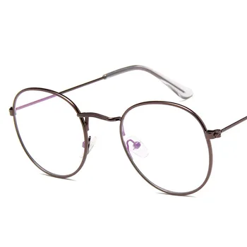 RBROVO 2021 Kovové Kulaté Brýle Rám Ženy, Malé Brýle Rám Pro Ženy/Muže Značky Návrhář Jasné Objektiv Brýle Rám Ženy