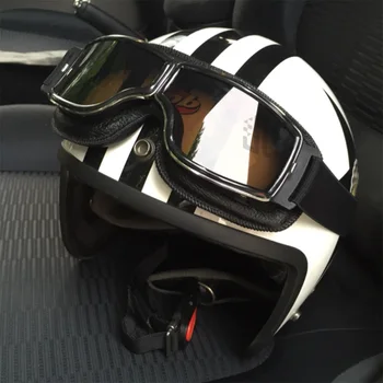 Retro Motocykl Brýle Ochranné Zařízení, Helmu, Brýle Gear Outdoor Závodní Vintage Brýle Brýle Motocross, ATV, Dirt Bike UTV