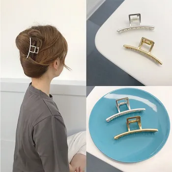 Rongho Nové Vintage Metal Geometrické Duté Vlasy Drápy pro ženy, Zlaté vlasy klip Gothinc pokrývky hlavy femme vlasy šperky 2019