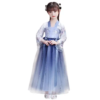 Roztomilé Děti HanfuDresses Vintage Čínský Styl Dívky Tradiční Hanfu Princezna Šaty Hanfu Cosplay Kostým Dívka Tang Oblečení