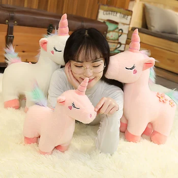Roztomilý super roztomilý pony miminko plyšové hračky bůh zvíře unicorn panenka panenka panenka dítě spát komfortní polštář bed doll dívka srdce polštář dítě