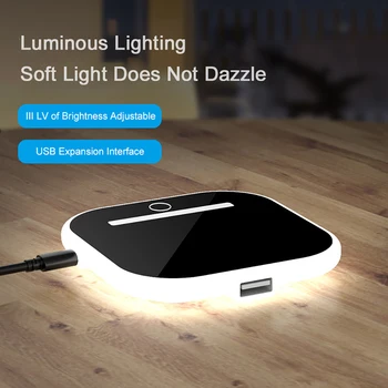 Rychle Qi Bezdrátová Nabíječka Stolní Lampa pro iPhone SE2 8Plus X XR XS 11 PRO Max Samsung S10 S9 S20 Note10 9 Nabíjecí noční světlo Pad