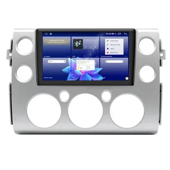 Rádio 1 Din Android 10 Centrální Multimediální Magnetofon, DVD Automotivo Carplay 4G Pro Toyota FJ CRUISER 2007 Stříbrná Barva