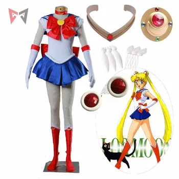 Sailor Moon cosplay Tsukino Usagi Cosplay Kostým na Zakázku, velikost a paruku pro dítě ženské party šaty Vánoční sada
