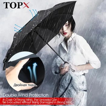 Skládací Vysoce Kvalitní Velký Větruodolný Deštník Pro Muže Venkovní Obchodní Dárek Slunečník