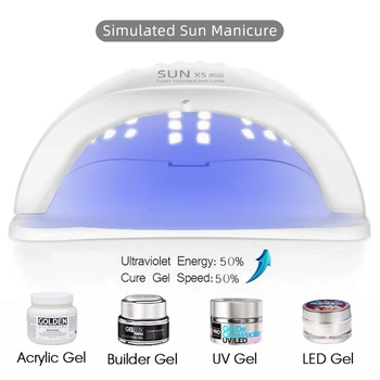 SLUNCE X5 Plus UV LED Lampa Na Nehty Vlasů 36 / 12 Led Nehtů Gel Lampa Lampa Pro Sušení Gelu Lak 4Timing LCD Led Lampa Pro Manikúru