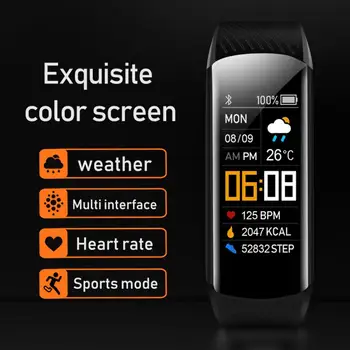 Smart Band Náramek Ip67 Vodotěsné Sportovní Fitness Tracker, Krevní Tlak, Srdeční Krokoměr Venkovní Sportovní Hodinky Pro Android Ios