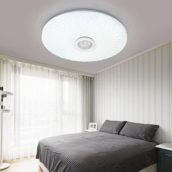 Smart LED APLIKACE + Dálkové Ovládání Bluetooth Reproduktor s RGB Stmívatelné Stropní Světlo Panel Lampa Loundspeaker Přehrávač Pro Děti Ložnice