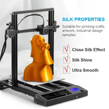SUNLU PLA Hedvábí 3D Tiskárny Filament 1.75 mm 1kg Rozměr, Přesnost +/-0.02 mm Elegantní Vinutí 3d Printing Filament