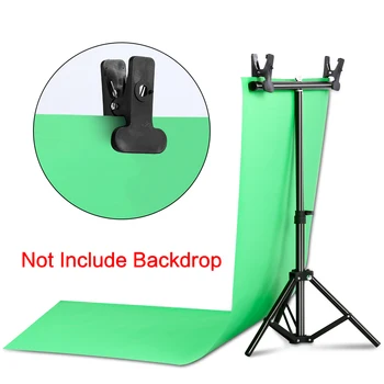 T-Tvar Zelenou Obrazovku Podpora Pozadí Stojí Přenosný Pozadí Výškově Nastavitelný Rám Systém Kit Photo Studio Video Chroma Key