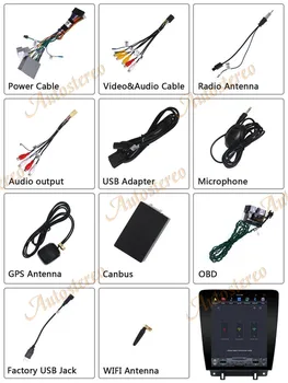 Tesla stylu Android 9 PX6 4GB Auto GPS Navigace Pro Ford Mustang 2010-hlavní Jednotky Multimediální Přehrávač, Auto Rádio, Magnetofon