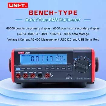 True RMS Lavice Typ Digitální Multimetr UNIT UT804 DMM HZ Teplota Tester Kondenzátoru 40000 Počítá w/ukládání Dat USB a RS232