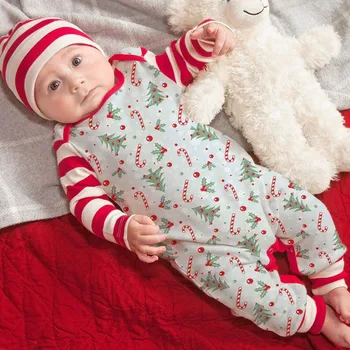 Uniesx Vánoční Novorozence Dětské Kombinézy Oblečení Kojenecké Kombinézy Bavlna Dlouhý Rukáv Roupa De Bebe Chlapci Vánoční Dětské Oblečení