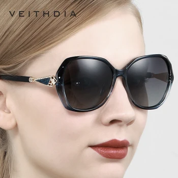 VEITHDIA Dámské Sluneční brýle Polarizované Gradient Lens Luxusní Dámské Značkové sluneční Brýle Brýle Příslušenství Pro Ženy 3145