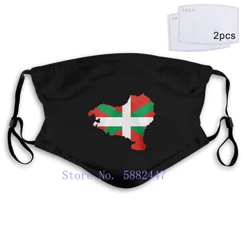 Vlastní Posádky Krku Vlajky Mapa Baskicka pro Muže, Pánské Dámské Ústa, Maska, Filtr