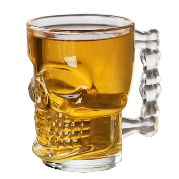 Vysoká kapacita skleněné Lebky Hlavu pohár Whisky Piva Skleničku červeného Vína Šálky hrnek Domácí Bar party Sklo, skleněné hrnky, sklenice