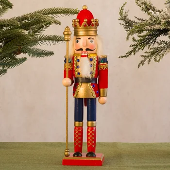 Vánoční Dřevěné Řemesla 30CM Louskáček Voják Tvar Loutky Vánoční dárky a Dekorace