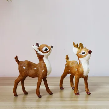 Vánoční Plyšový Jelen Dekorace Simulace Deer Pro Domácí Venkovní Vánoční Nový Rok Děti, Dar, Ornament Fotografie Rekvizity Dítě Hračku