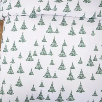 Vánoční Stromeček Sada Povlečení Zelené barvy Peřinu Velikosti Queen Jednolůžkový Dvoulůžkový Dvoulůžkový-King Size Domácí Textil 3ks Dropship