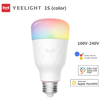 Yeelight Smart LED Žárovka 1S / 1SE RGB Barevné E27 WIFI Hlas, Dálkové Ovládání, Globální pro Xiaomi APP Mi Domácí homekit smart home