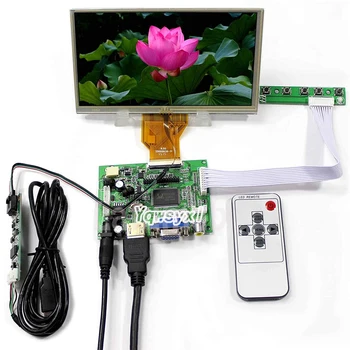 Yqwsyxl 6.5 palcový LCD displej Monitoru AT065TN14 800*480 Driver Board dotykový displej kit, HDMI, VGA 2AV pro Raspberry Pi