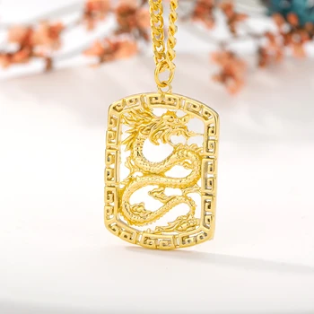 Zirkon Dragon Náhrdelník Pro Ženy, Přívěsek Zlatý Řetěz Crystal Náhrdelník Kouzlo Náhrdelník Šperky Maskot, Talisman Pro Štěstí Nový Rok Dárky