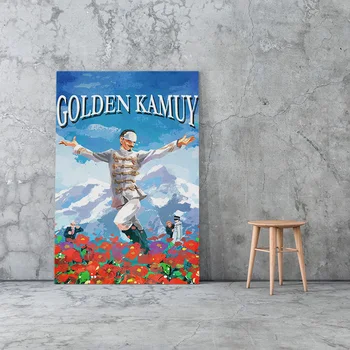 Zlatý Kamuy anime dekor malířské plátno umění zdi obrázky ložnice studie domova obývací pokoj dekorace otisky plakát
